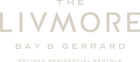 The Livmore, Bay & Gerrard, Refined Residential Rentals, Logo 